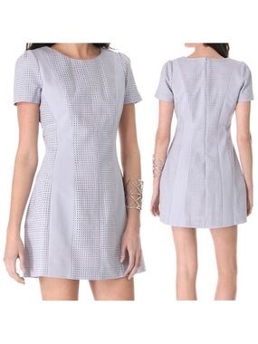 Stylestalker X Revolve Perforated Sheath Mini Dress Lilac Lavender
